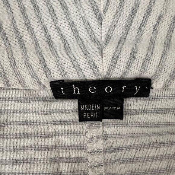 Theory Stripe Open Front Cardigan size P - Picture 3 of 5